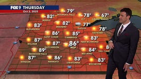 MN weather: Sunshine and 80s continue Thursday