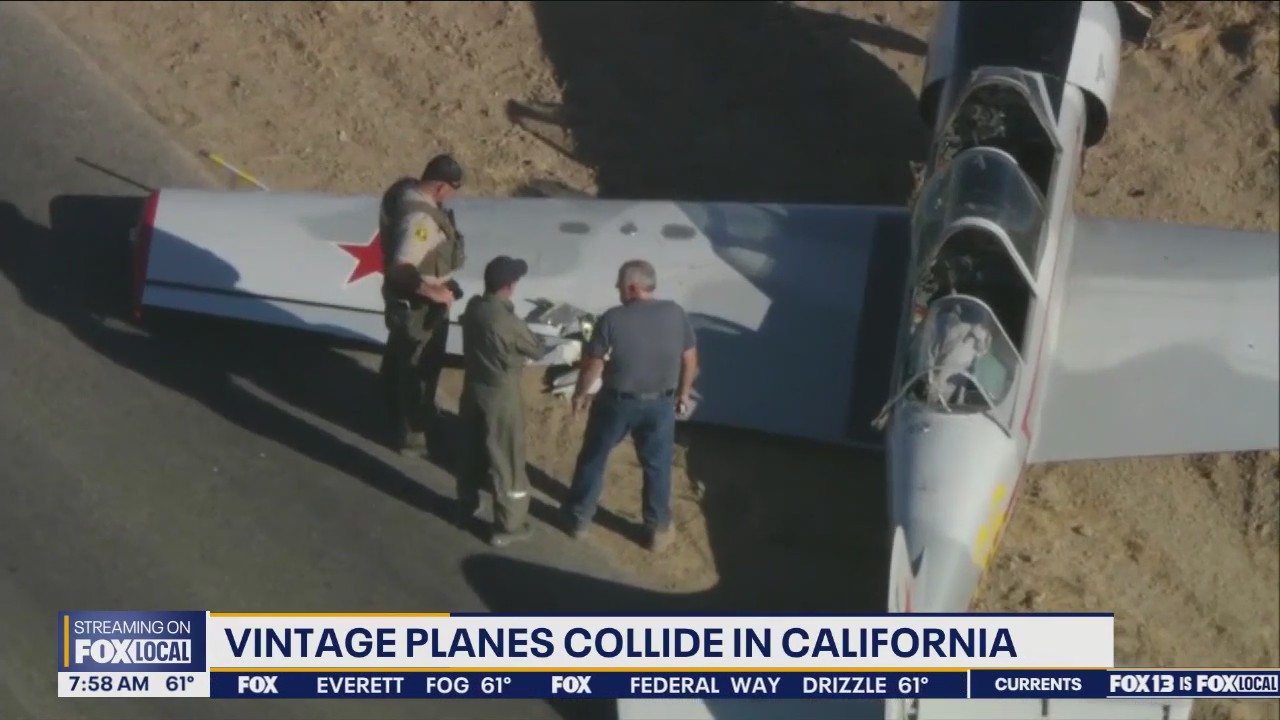 Vintage planes collide in California leaving 1 dead