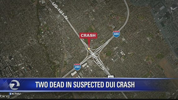 Two dead in suspected DUI crash in San Jose
