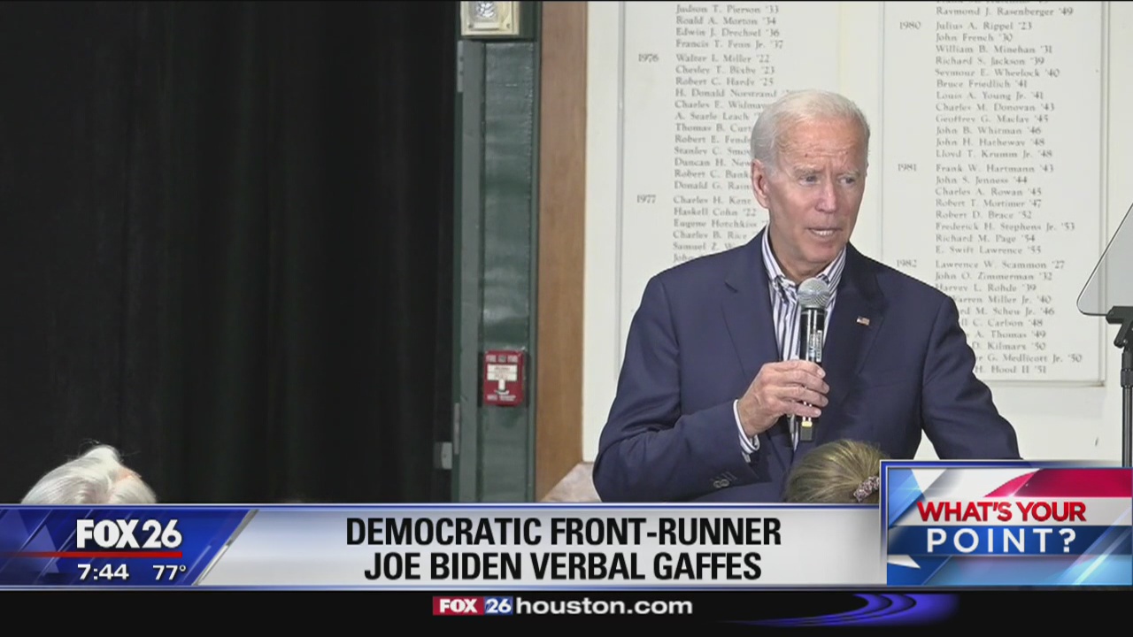 Candidate Biden more gaffes