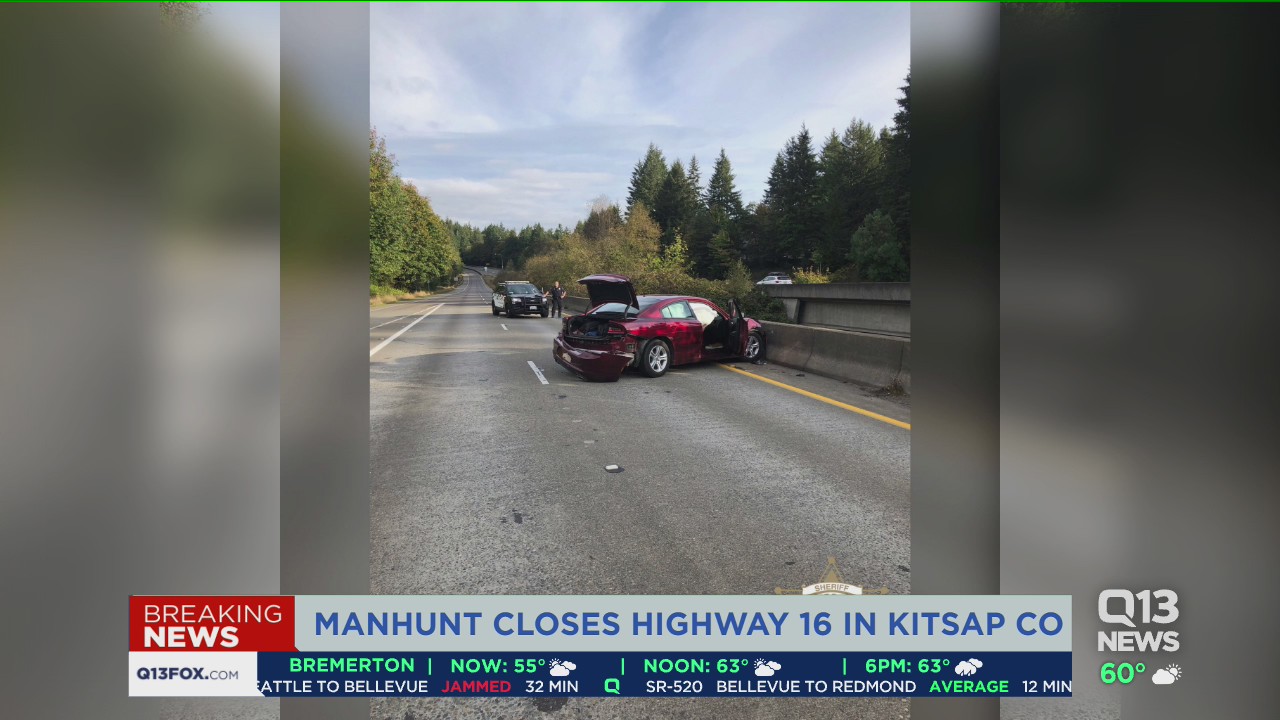 Manhunt forces closure of Highway 16 in Kitsap County | FOX 13 Seattle