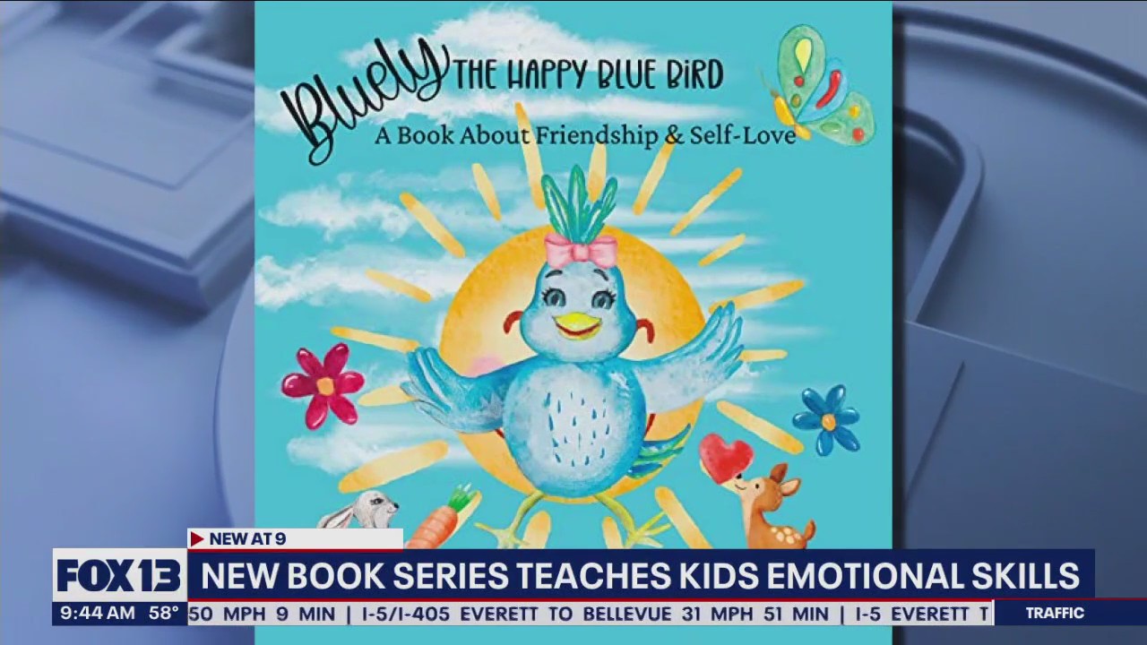 New book series 'Bluely: The Happy Blue Bird' teaches kids emotional skills