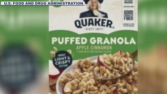 Granola bars, cereals recalled over salmonella