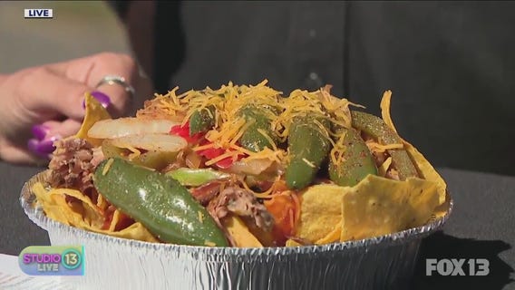 Tasting delicious food at the King County Fair