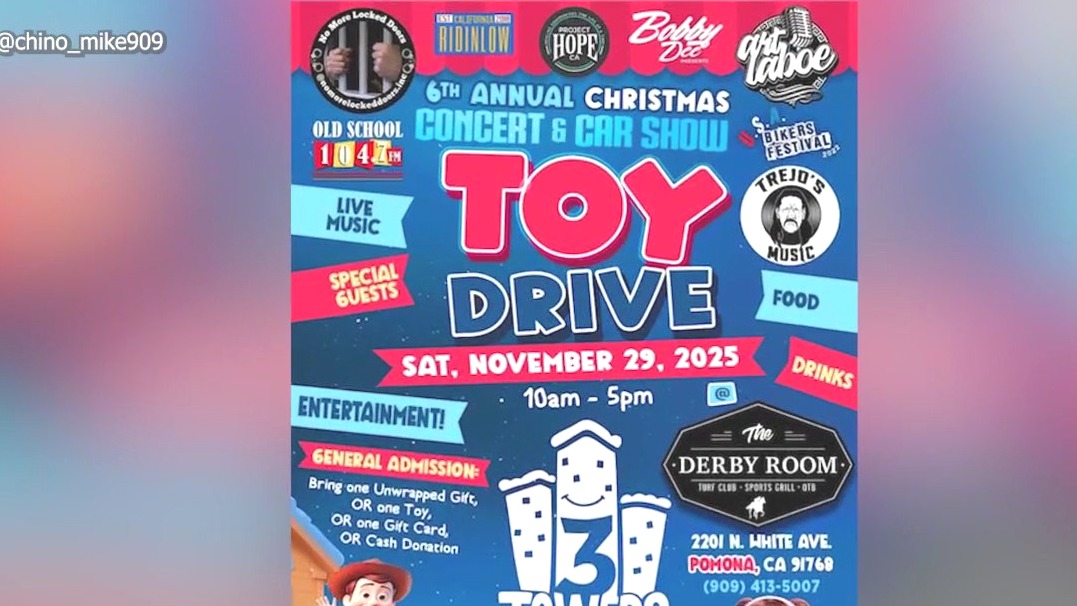 6th annual Pomona toy drive, concert and car show