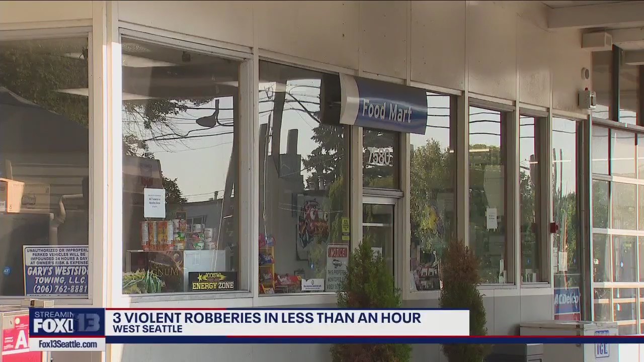 Violent robberies in West Seattle