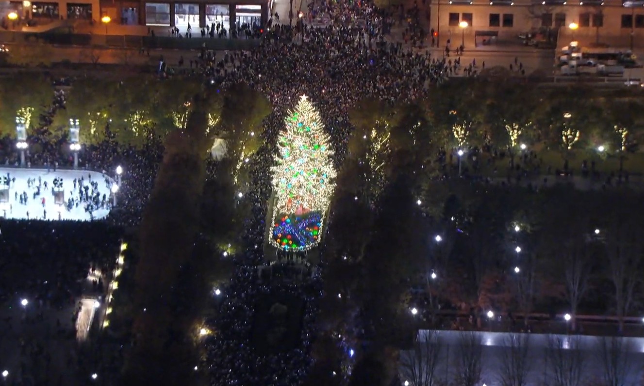 Chicago Christmas Tree Lighting Ceremony