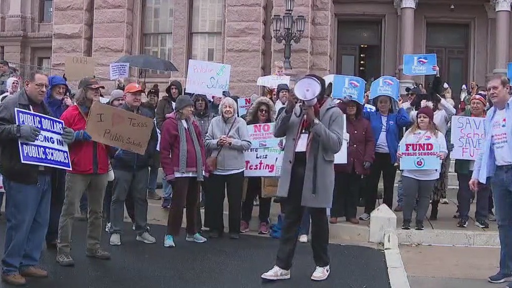 Protesters call for more public school funding