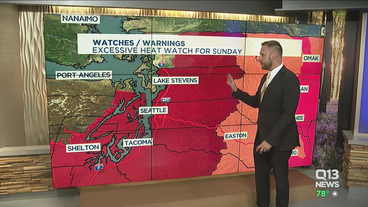 Hot weekend ahead in Washington with temps over 90