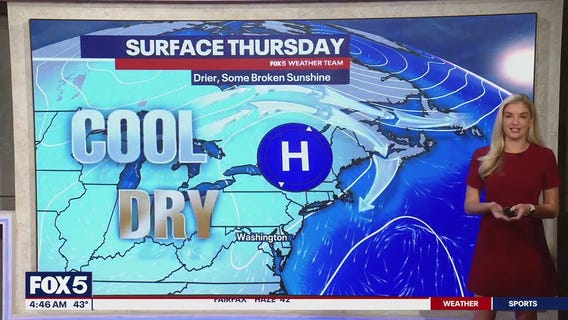 DC weather: Cloudy, cool Thursday with some peaks of sun