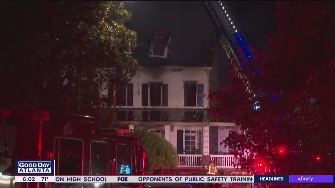 Prominent Atlanta family escapes burning home | FOX 5 Atlanta