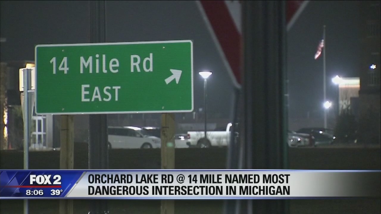 Law firm cites Orchard Lake Rd and 14 Mile as most dangerous intersection