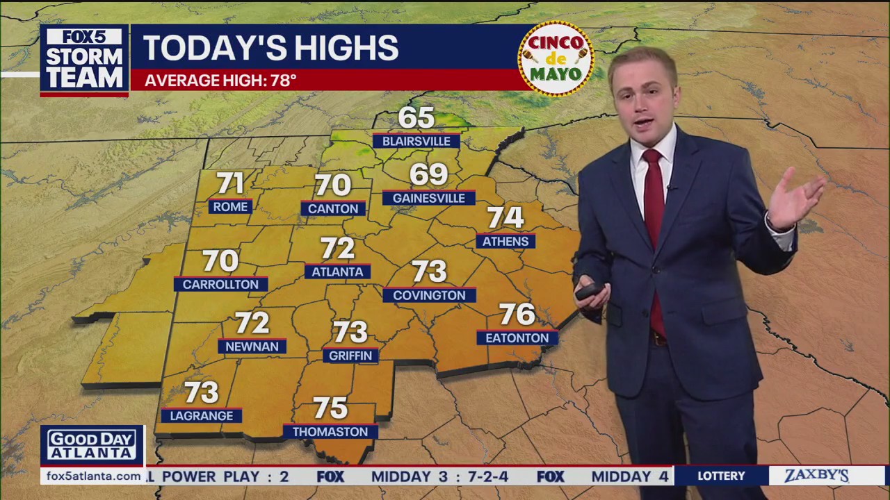 Monday morning weather forecast