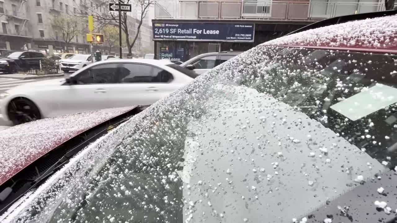 NYC sees first snow of the season after cold November air moves in