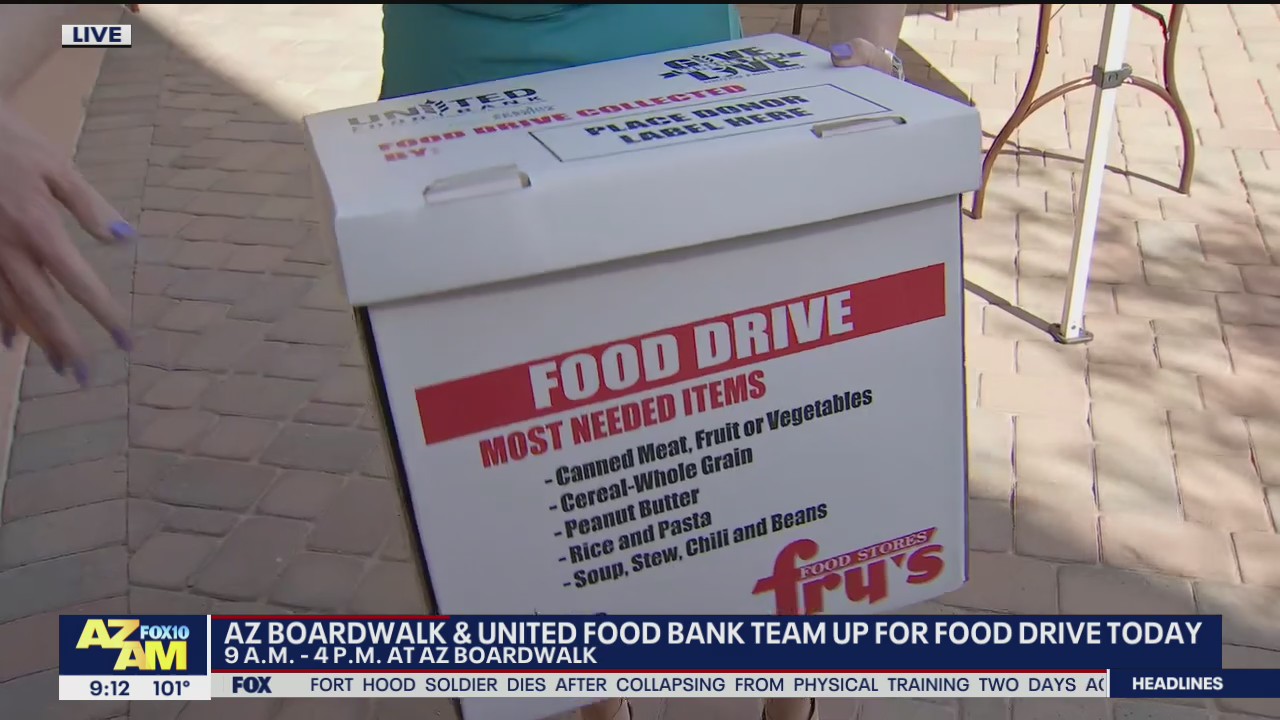 Arizona Boardwalk, United Food Bank team up for food drive this Labor Day weekend