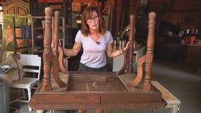 Jill of All Trades refurbishes table that was thrown to the curb