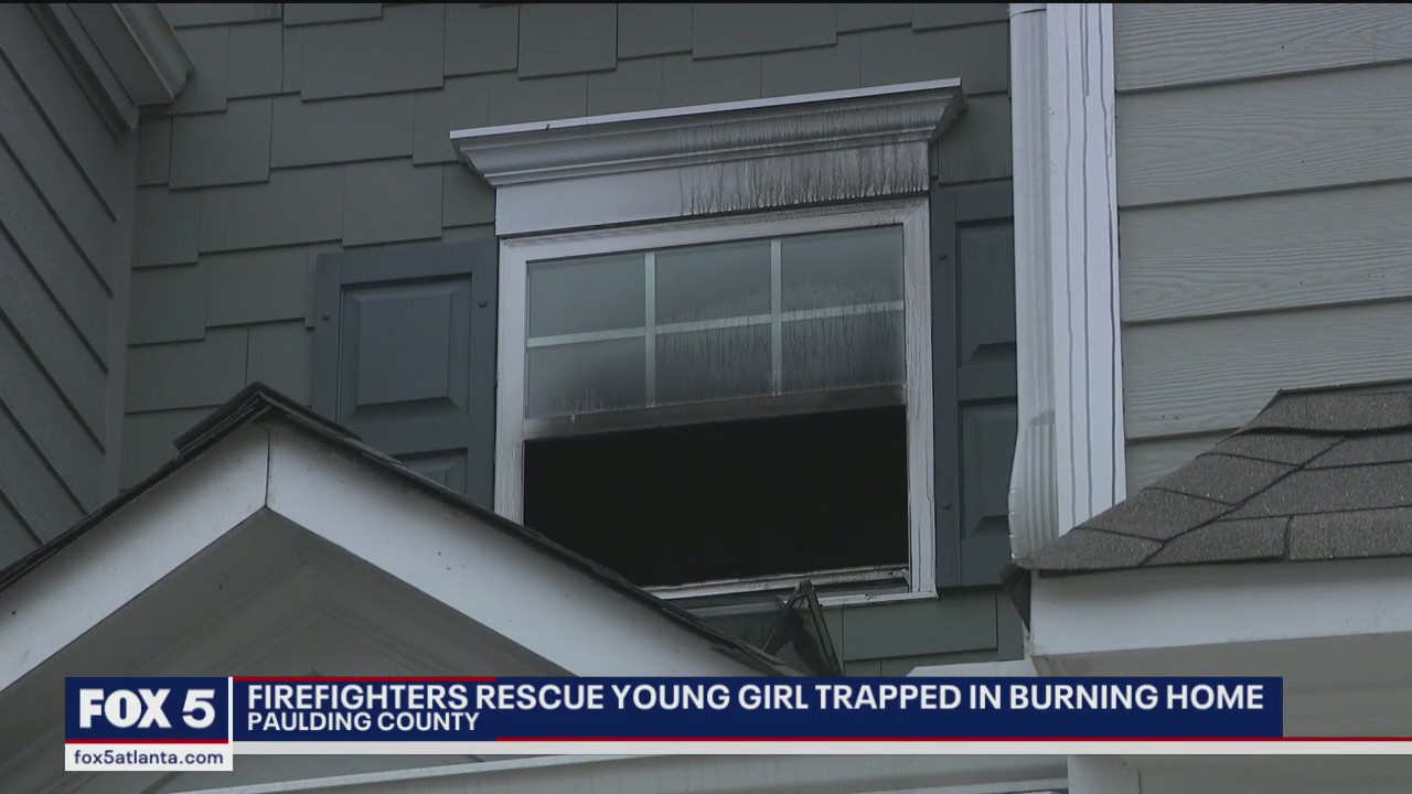 Firefighters rescue young girl trapped in burning home | FOX 5 Atlanta
