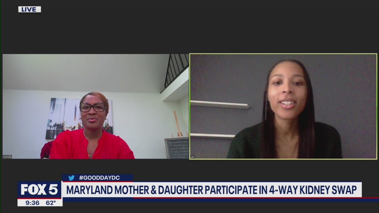 Maryland mother and daughter participate in 4-way kidney swap
