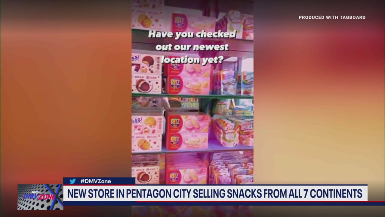 New store in Pentagon City selling snacks from all 7 continents