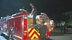 LA County Strike Teams spends night at Malibu ranch