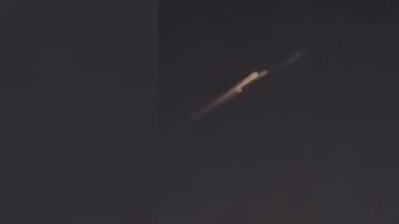 Fireball in night sky was satellite