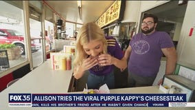 Allison tries Kappy's viral purple Cheesesteak