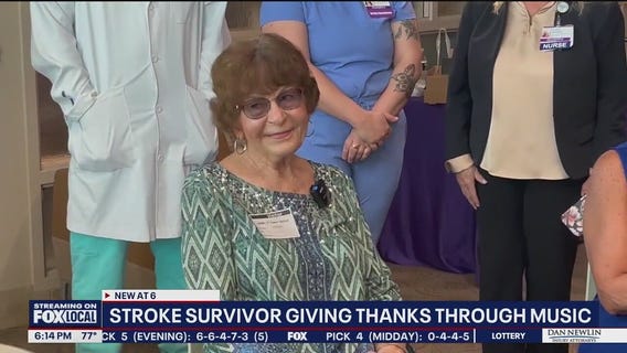 Stroke survivor returns to hospital to thank team that saved her life