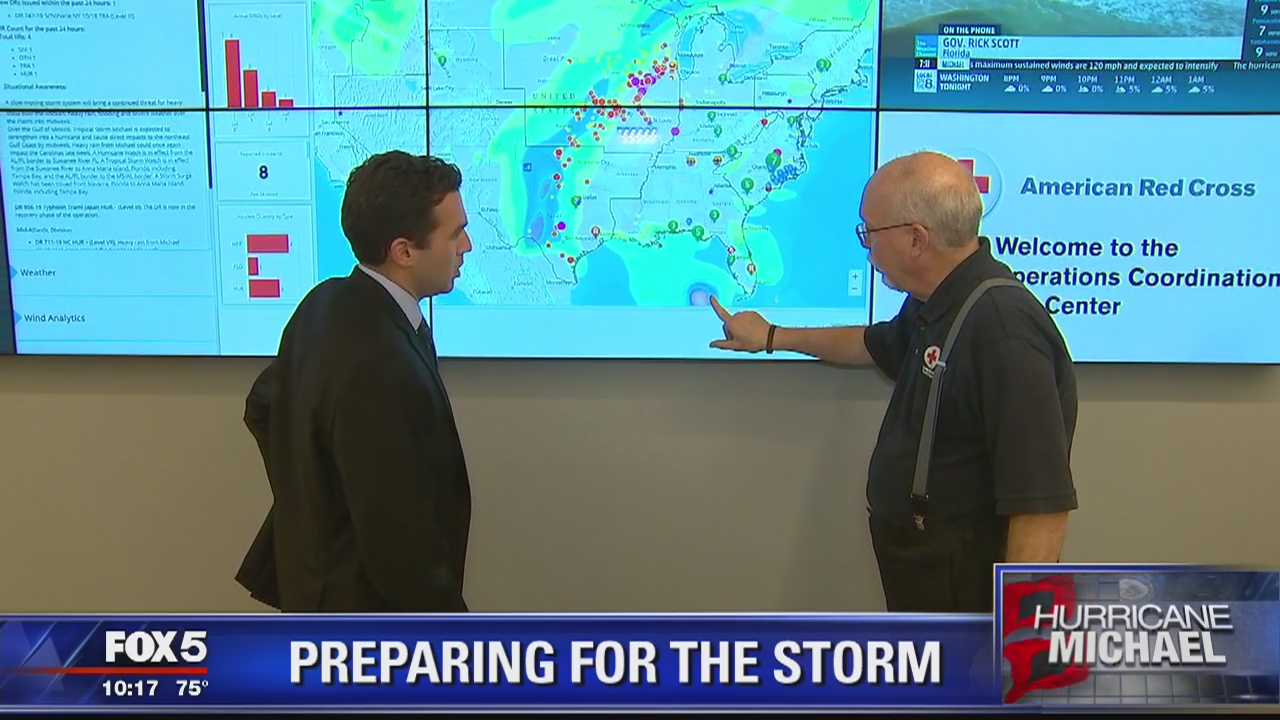 American Red Cross deploying volunteers ahead of Hurricane Michael