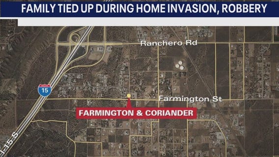 Hesperia family tied up during robbery