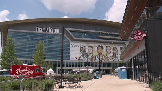 Fiserv Forum indoor watch party for Game 1