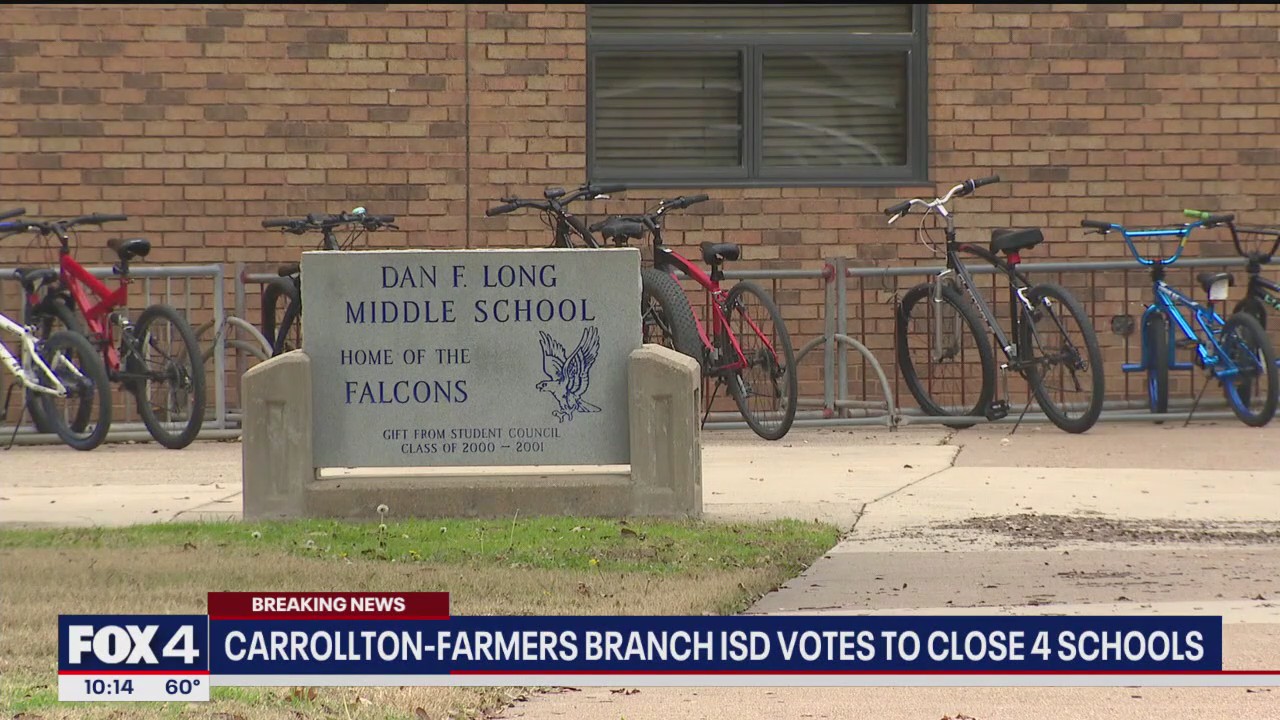Carrollton Farmers Branch ISD votes to close 4 schools