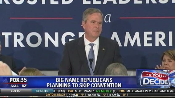 Bush and other Republican will skip convention