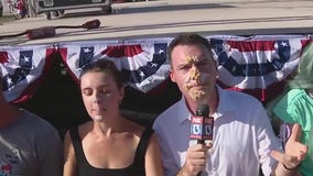 Pie eating contest for 4th of July