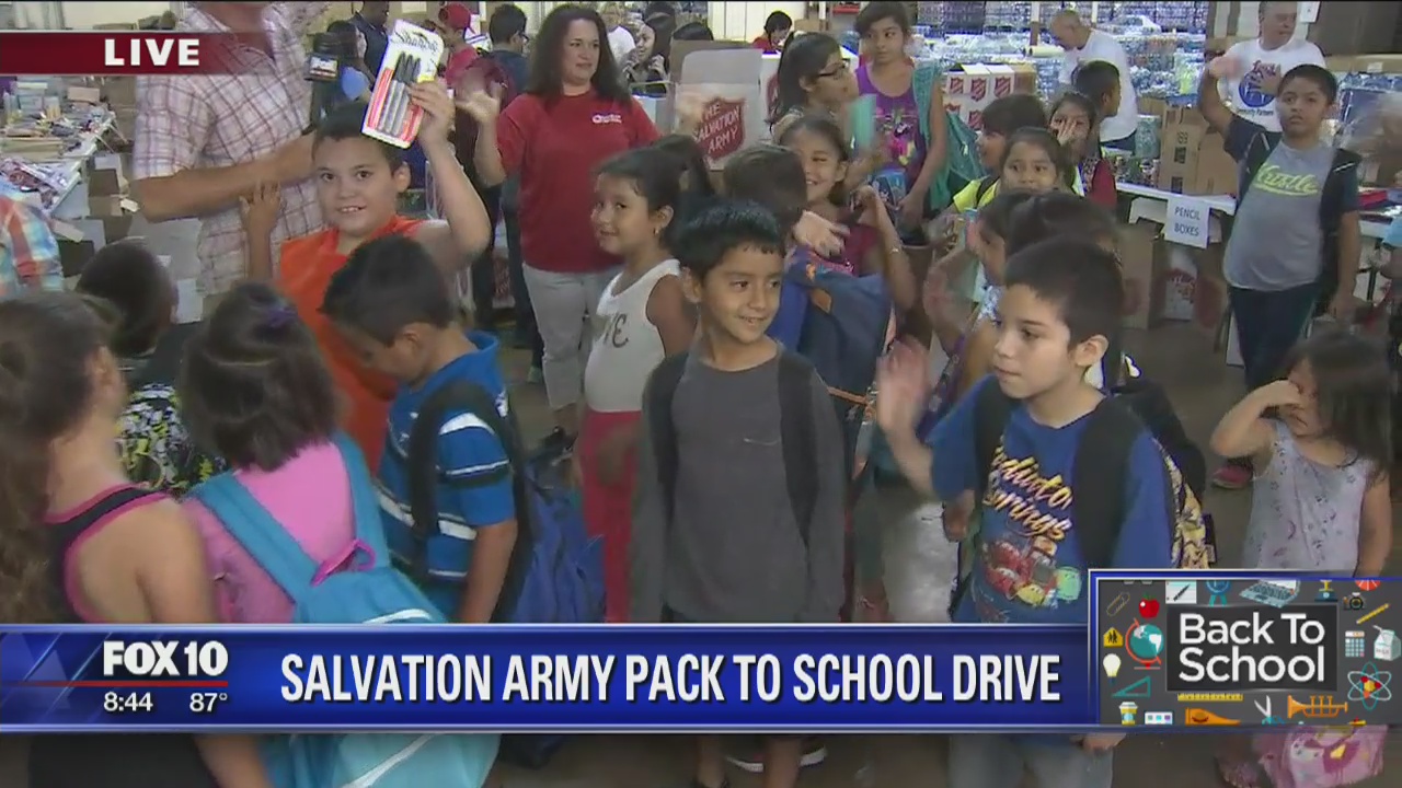 Salvation Army 'Pack to School' drive