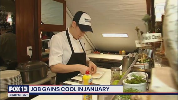 Job gains cool in January