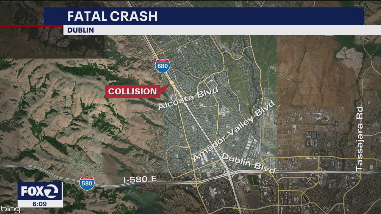 Crash kills two on I-680 in Dublin
