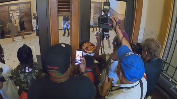 Supporters, critics of Chief Morales, including family of Joel Acevedo, rallied outside closed FPC session