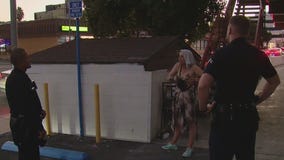 LA Homeless Crisis: Woman acts unruly at Sherman Oaks business, owner fed up