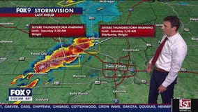MN weather: Heavy rain, lightning - 2:05 a.m. storm update