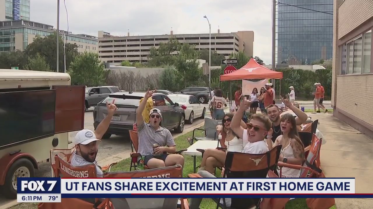Longhorns fans amped at first home game of season