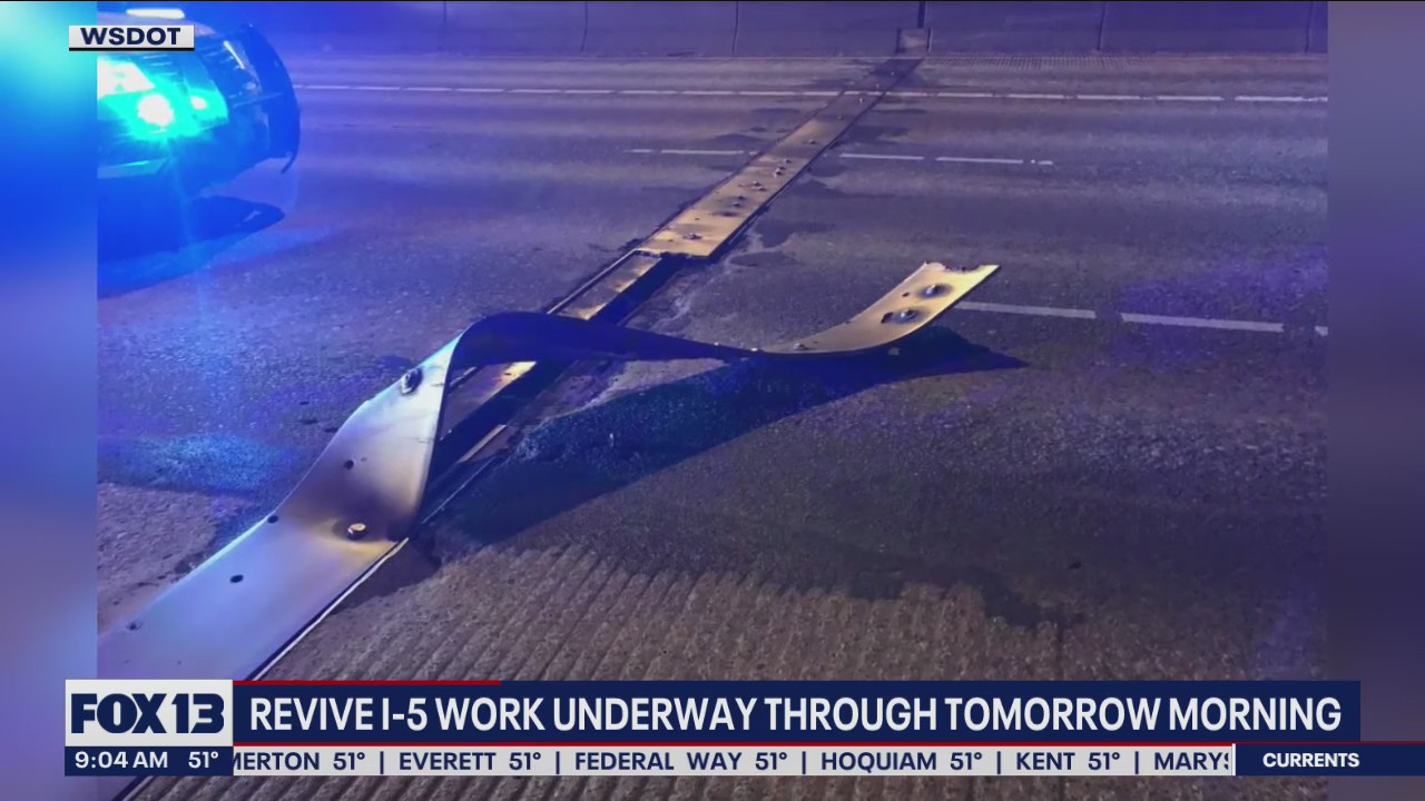 Revive I-5 work snarls traffic in Seattle | FOX 13 Seattle