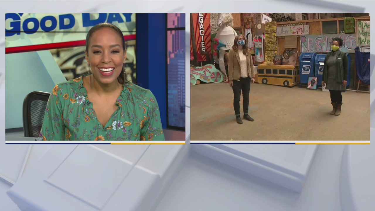 Non-profit behind dancing mailboxes seen during election results celebration