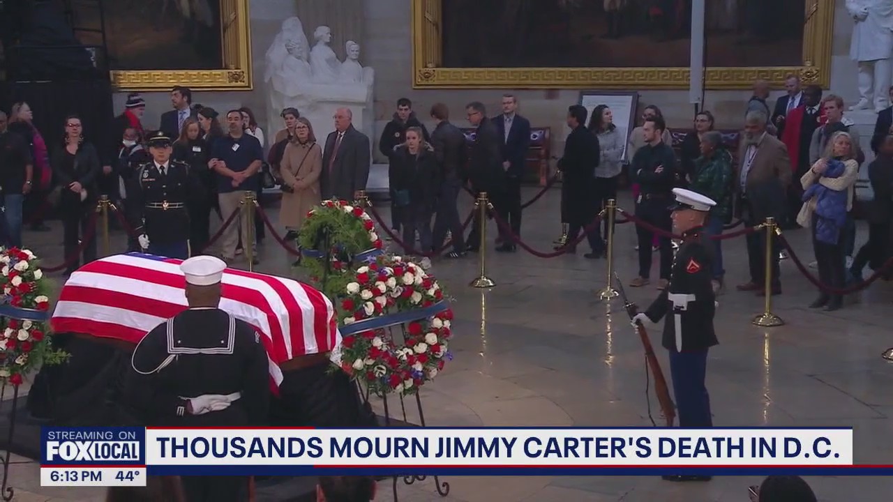 Thousands mourn Jimmy Carter in D.C.