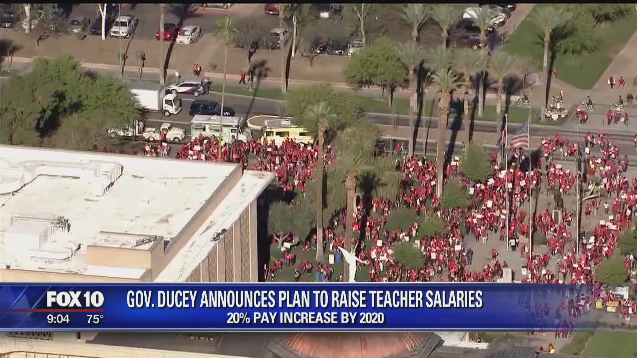 Arizona Governor announces 20 percent teacher pay increase by 2020