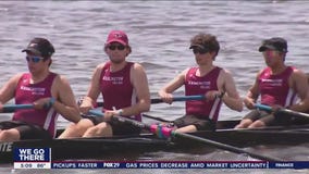 Dad Vail Regatta racing on Cooper River in Camden County