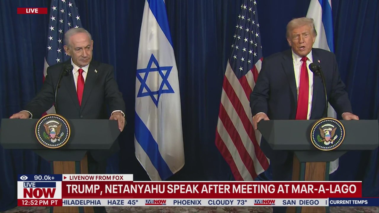Trump, Netanyahu speak after Mar-a-Lago meeting