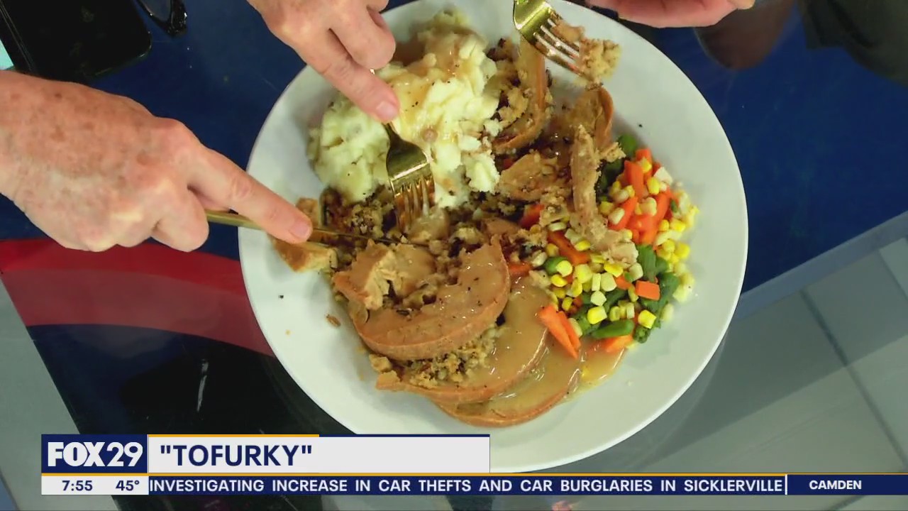 Dr. Mike delivers his Thanksgiving Tofurkey