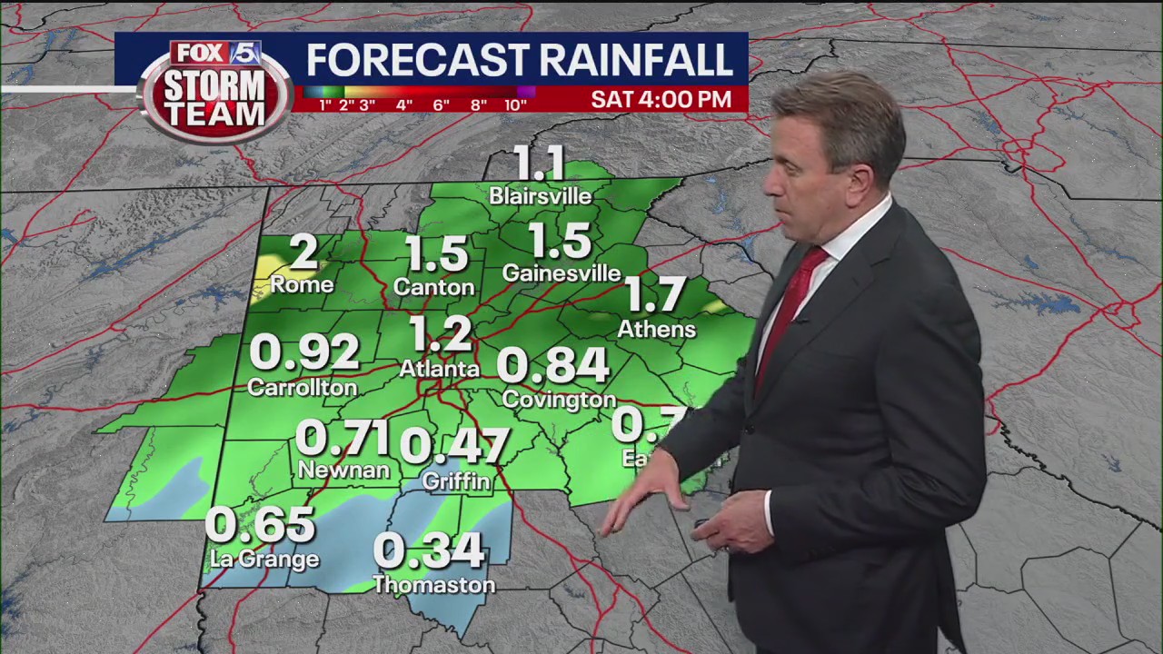 Thursday afternoon forecast | FOX 5 Atlanta