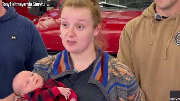 Ohio mother reunites with responders who helped after roadside childbirth