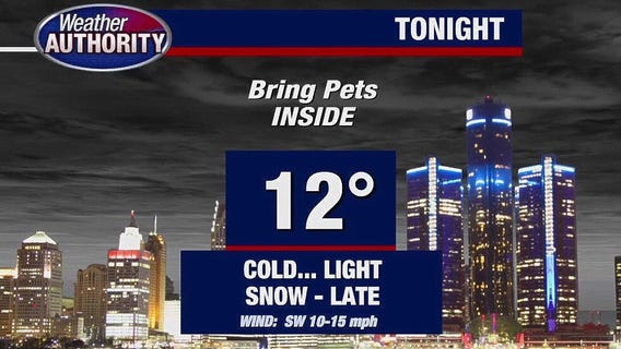 Morning snow expected Thursday